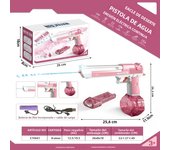 2024 New Desert Eagle Water Gun Lighted Bullet Drum Version Desert Eagle Continuous Pink Water Gun Toys Beach Water Fight Toys