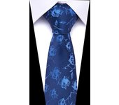 New Design  Men's Print Pattern Ties for Men 7.5 cm Neckties Polyester Jacquard Gravatas Wedding Ties Fit Workplace
