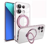 For Xiaomi Redmi Note 13 Pro Plus 5G Case 360° Stand Holder Magnet Magsafe Wireless Charge Soft Cover For Redmi A313C 4G 5G