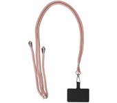 Cuerda para móvil colgante, cordón con funda de color dorado rosa, un cordón para llevar tu móvil de moda, de forma cómoda