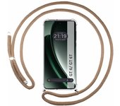 Tumundosmartphone Funda Colgante Transparente para Realme GT 6 / GT 6T 5G con Cordon Camel