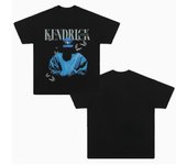 2024 Popular Style Kendrick Lamar Hip Hop Rap Print Short Sleeve T-shirt American Casual Loose The Current Hot Style Comfortable