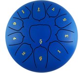 Tambor de lengüeta de acero de 15 cm (6 pulgadas), tambor de lengüeta de acero de 11 notas, tambor de mano con baqueta, instrumento de percusión pulsado con los dedos, meditación y yoga