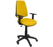Silla de Oficina Ergonómica Piqueras Y Crespo con Brazos Regulables y Ruedas de Parqué