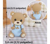 Bears Cake Topper Love Bear Red Gold Foam Balls Cake Decorations for Baby Shower Birthday Party Supplies Valentine's Day Gifts