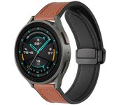 22mm Magnetic Silicone Leather Strap for Samsung Galaxy Watch 4/5/5 6 Pro Active 2 Magnetic Strap for Amazfit GTR/GTS Correa