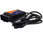 Detector de fallas OBD2 para computadora OBDII y escáner de fallas de automóvil ELM327 USB V1.5Con manual de instrucciones