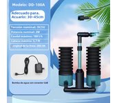 USB Aquarium Filter With Water Pump Electric For Fish Tank Air Pump Skimmer Biochemical Sponge Aquarium Bio Filter USB Connector