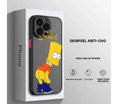 Cartoon The Simpsons For Apple iPhone 15 14 13 12 11 mini XS XR X 8 7 Pro Max Plus Frosted Translucent Phone Case