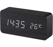 Reloj Despertador Inteligente LED de Madera