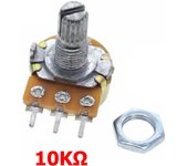 3x Embellecedor amarillo rojo blanco + 3 Potenciómetros B10K lineal