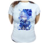 MERCHANDMANIA CAMISETA MUJER dama elemental agua espadachina mmo jrpg woman tshirt videojuego juego waifu