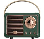 Altavoz Bluetooth retro, decoración vintage, mini altavoz Bluetooth inalámbrico, lindo estilo antiguo para cocina, escritorio, dormitorio, accesorios al aire libre