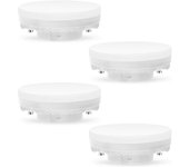 Bombilla LED GX53 de 11 W, 3000 K, luz blanca cálida, iluminación GX53 no regulable, sin parpadeo, bombillas halógenas GX5.3, 1200 lúmenes, ángulo de 120 grados, paquete de 4