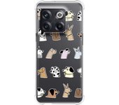 Funda Silicona Antigolpes para Oneplus 10T 5G diseño Perros Dibujos