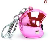 New Motorcycle Safety Helmet Keychain Female Men's Hard Hat Heavy Metal Rock Car Keychain Bag Keychain Jewelry Gift