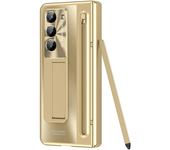 With Touch Pen Tempered Glass Film Stand Fold Phone Cover for Samsung Galaxy Z Fold 6 5 4 5G 360 Full Protection Hinge Case
