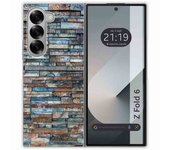 Tumundosmartphone Funda Carcasa Dura para Samsung Galaxy Z Fold 6 5G diseño Ladrillo 05 Dibujos