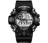 Reloj Pulsera Omadiol HY-809 (rojo, azul , verde, negro) Nuevo, Regalo, deportivo digital para hombre, electrónico multifuncional, reloj de pulsera impermeable casual, deportes al aire libre, ejército táctico electrónico LED relojes para hombres