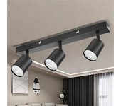 3 bulbs GU10 ceiling lamp, spotlight, dedicated for living room, bedroom and kitchen, without GU10