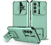 Rugged Armor Shockproof Stand Holder Case for Samsung Galaxy A16 A06 A55 A35 A25 A15 A05S Slide Lens Protection Otter Cover Box