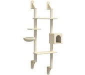 Rascador para Gatos con postes de isal color crema 73 cm