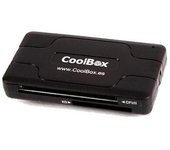 Coolbox CRCOOCRE050 - Multilector de Tarjetas Externo USB 2.0 Soporta Tarjetas Hasta 2TB Diseño Compacto Negro