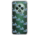 Tumundosmartphone Funda Silicona Antigolpes para Oppo Reno 12F 4G / 12 F 5G diseño Scooter Dibujos
