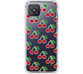 Tumundosmartphone Funda Silicona Antigolpes para Oppo Reno 4Z 5G diseño Cerezas Dibujos