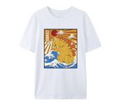 Van Gogh Starry Night Cat T-shirt Hip Hop Street Clothing New Fashion Casual Top T-shirt Classic Fit Cat Lover Collar 51314