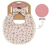 Set De 3 Pañuelos Para Bebe Con Babero Y Diadema De Encaje Doble Cara Toalla De Saliva Para Comer Y Llorar Para Niños Y Niños Estilo Japonés Y Coreano