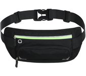 Riñonera Deportiva Impermeable con Reflectantes y Soporte para Botellas - Cinturón Running Alta Capacidad para Móvil de hasta 6"