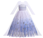 Elsa Anna Kid Princess Girls Dress Rapunzal  Kids Cosplay Halloween Vestidos Children Costume Birthday Party Dress