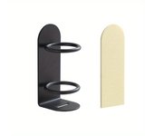 Soporte compacto para cepillo de dientes montado en la pared, estante sin perforaciones, almacenamiento eléctrico, accesorios de baño, 1 unidad