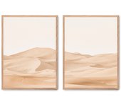 Set de 2 cuadros calidad premium con marco de madera - 30x40 cm o 50x70 cm - POSTER LAB