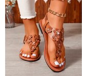 Women Flip Flop Flats Sandals Summer 2024 Designer Flower Beach Platform Casual Slippers Fashion Slingback Open Toe Mujer Slides