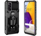 Funda Tough Armor Negra con Clip Magnético para Samsung Galaxy A72