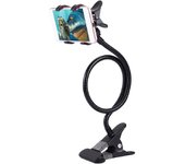 para AGM A10 (2020) Soporte Brazo Metal Flexible con Pinza y Base con Clip - Negro