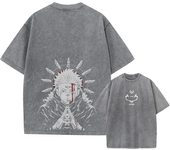 Jujutsu Kaisen Men's Anime T-shirt Hip Hop Street Clothing Summer Short Sleeve Loose Cotton 2024 New Fabric Gold Classic