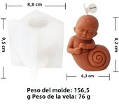 3D Lovely Girl and Boy Silicone Candle Mold Lavender Flower in Hand Plaster Sculpture Wax Mould Resin Clay Home Desk Decor Gift