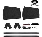 Universal Car Curtain Auto Windows Curtain Car Side Window Sunshade Curtains Sun Visor Blinds Cover 2pcs/Set Aluminum Alloy
