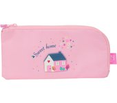 Estuche Escolar Glow Lab Sweet home Rosa 23 x 11 x 1 cm