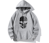 Hot Hoodie Skull Print Hoodie Men's Fashion Hip Hop Loose Hoodie Casual New Sweatshirt Pocket Fleece Harajuku Street Hoodie