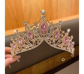 1 large crown fashionable temperament crown headband sweet wind hair accessory suitable for performances and birthdays