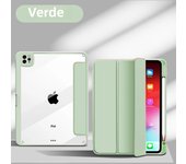 For IPad 10.9 Air4 Air5 With Pencil Holder Transparent Case For IPad 5/6/7/8/9/10th Funda Mini 6 Pro 11 12.9In Protective Cover