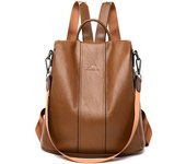 SSITO Mochila De Piel antirobo para Mujer, vintage Bolso de hombro, mochilas escolares para Niños,mochila de viaje de Alta capacidad, mochilas escolares para Niños,mochila Femenina