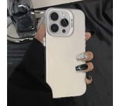 Silver IMD Case For iPhone 16 15 Pro Max 15 14 13 12 11 Pro XR XS 7 8 Plus SE 2020 2022 2023 Shockproof Color Phone Funda Cover