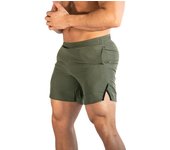 Casual Shorts Men's Summer Dark Blue Breathable Loose Sports Straight Cropped Pants