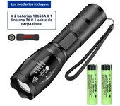 High Power Led Flashlights Zoomable Camping Torch With T6 LED Lamp Beads Waterproof 4 Lighting Modes Multi Function USB Charger