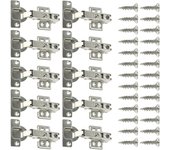 10Pcs Hinges Stainless Steel Hydraulic Cabinet Door Hinge Damper Buffer Soft Quiet Closing for all Kitchen Cupboard Furniture